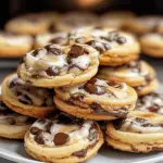 Galletas de tarta de queso con chips de chocolate