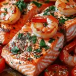 Receta Deliciosa de Salmón y Camarones