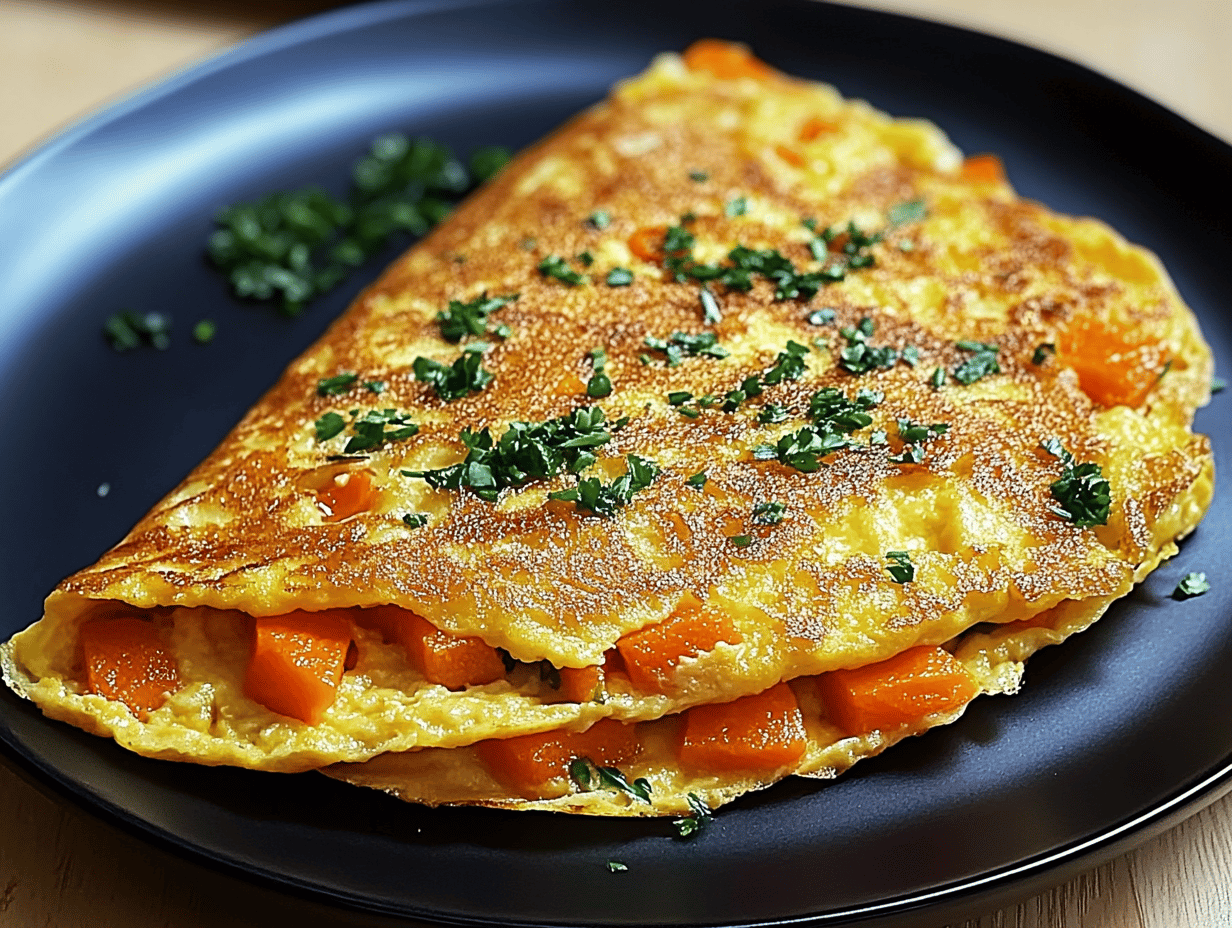 Tortilla de Zanahoria y Queso